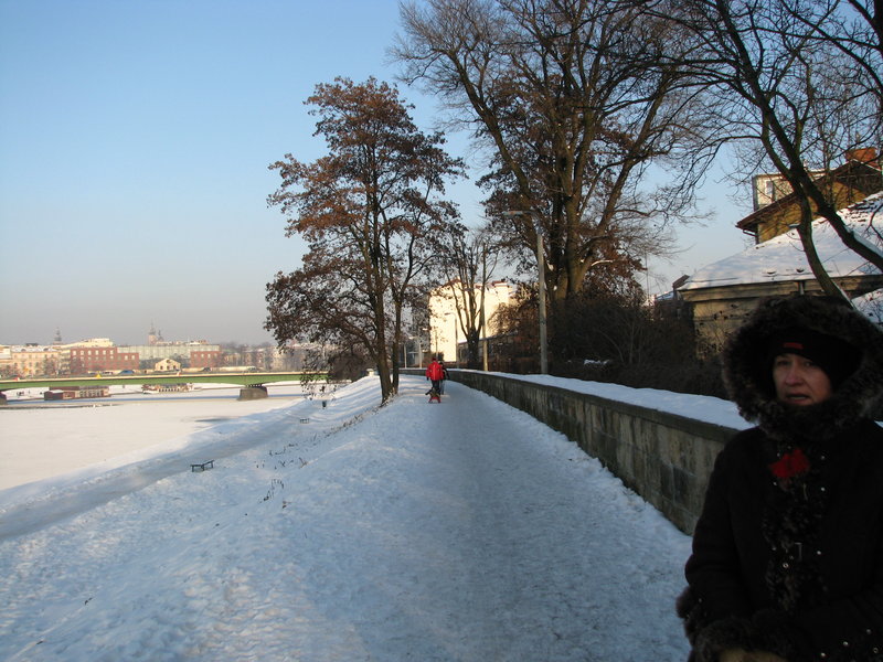 Wigilia w Krakowie zimą 2010 roku. Śnieg i mróz.